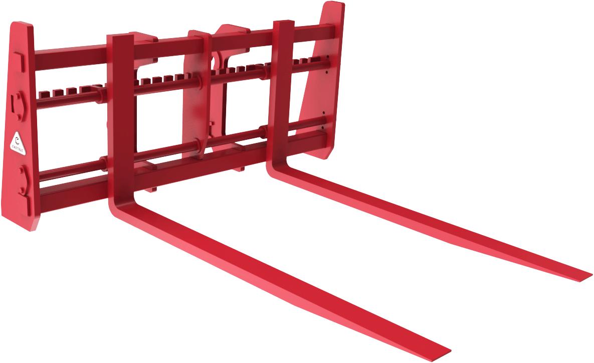 Pallet fork for construction and quarry wheel loaders