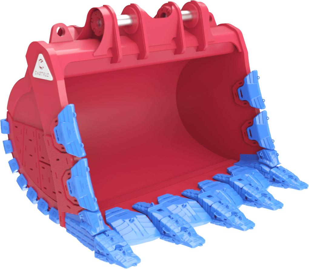 Heavy duty mining bucket