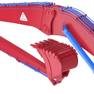 Excavator long reach arms 2