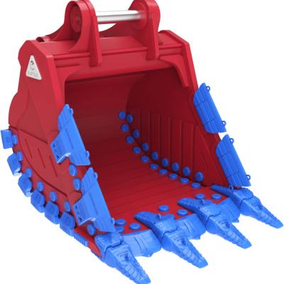 Heavy duty ultra bucket for quarry excavators